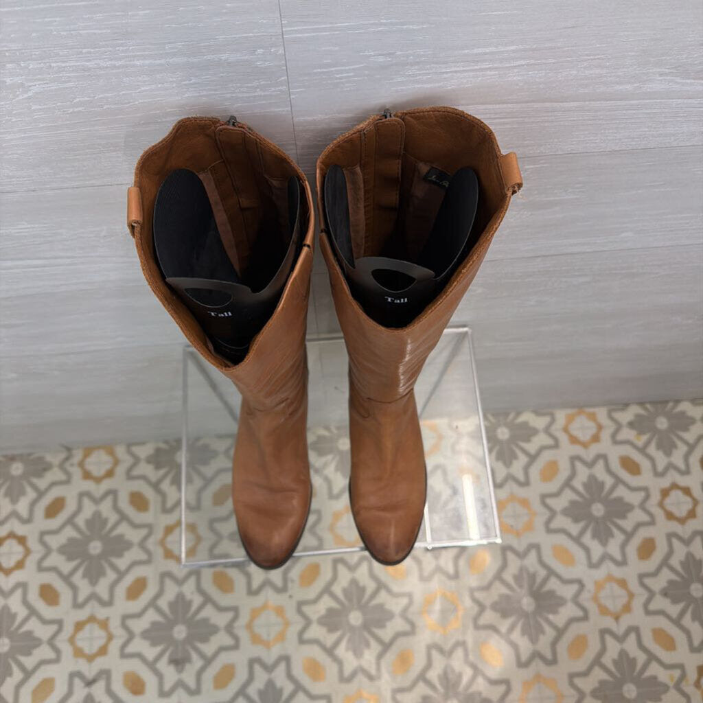 Sam Edelman Tall Brown Leather Boots 8.0