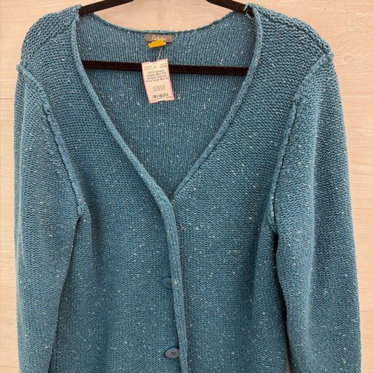 Cabelas Blue Knit Cardigan Sweater Extra Large