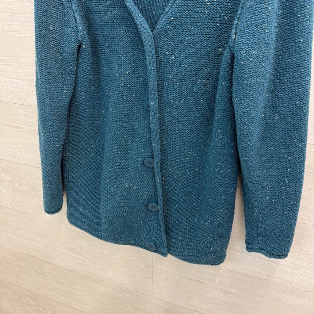 Cabelas Blue Knit Cardigan Sweater Extra Large