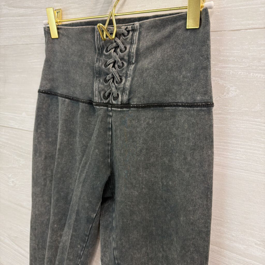 Aerie Grey Lace Up Detail Leggings Small