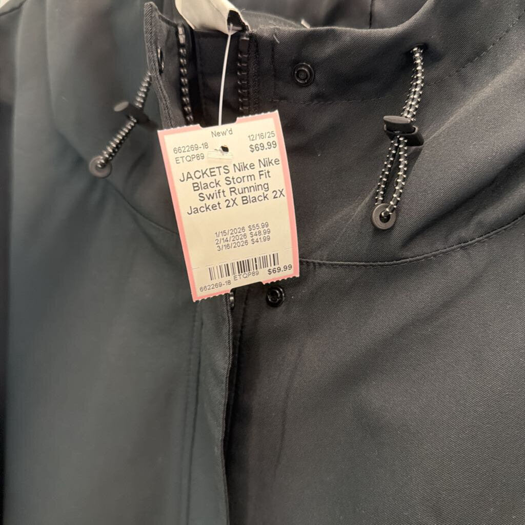 Nike Black Storm Fit Swift Running Jacket 2X