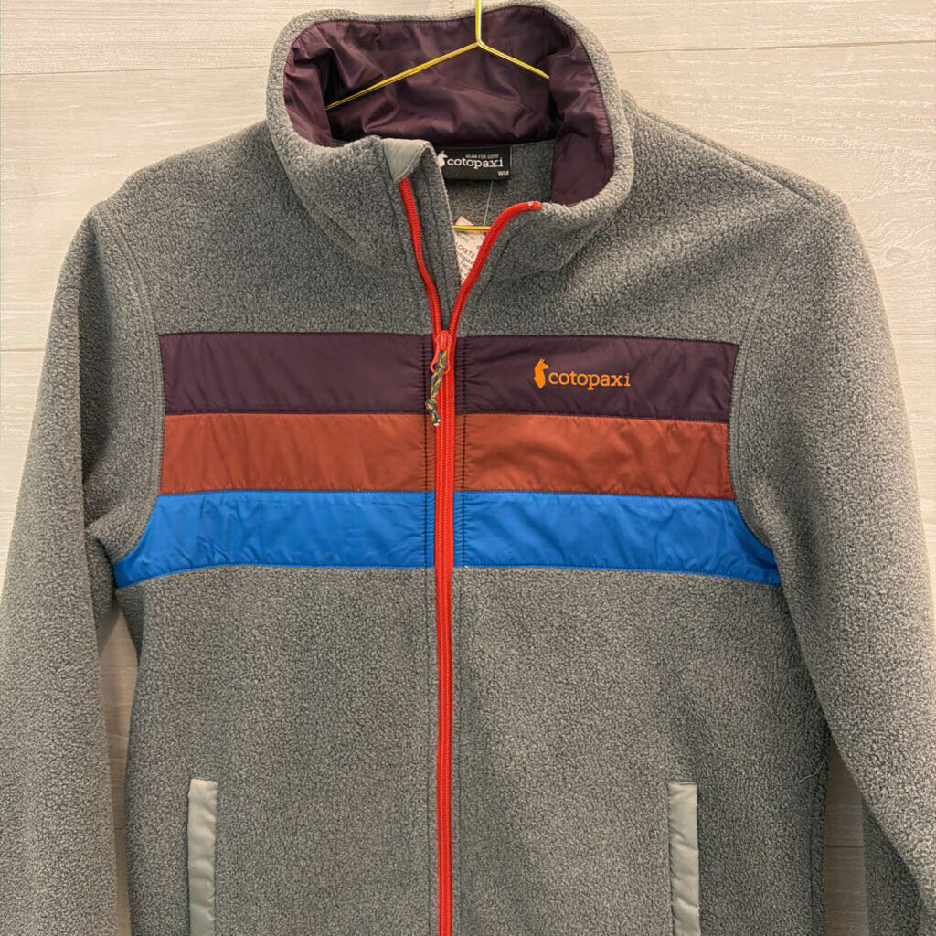 Cotopaxi Grey/ Multi Teca Fleece Zip Up Jacket Medium