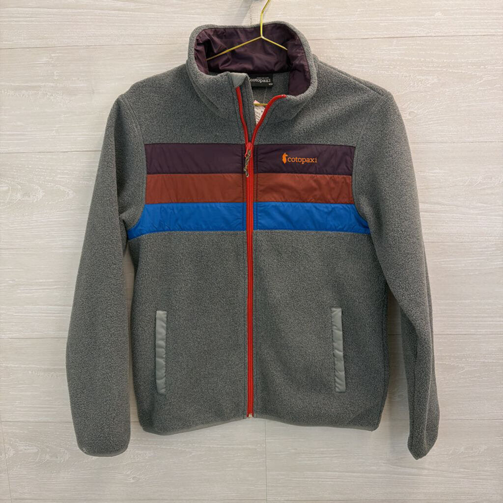 Cotopaxi Grey/ Multi Teca Fleece Zip Up Jacket Medium