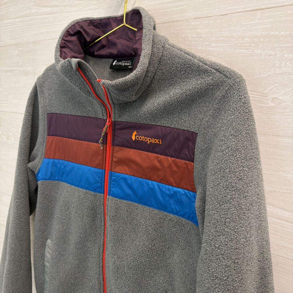 Cotopaxi Grey/ Multi Teca Fleece Zip Up Jacket Medium