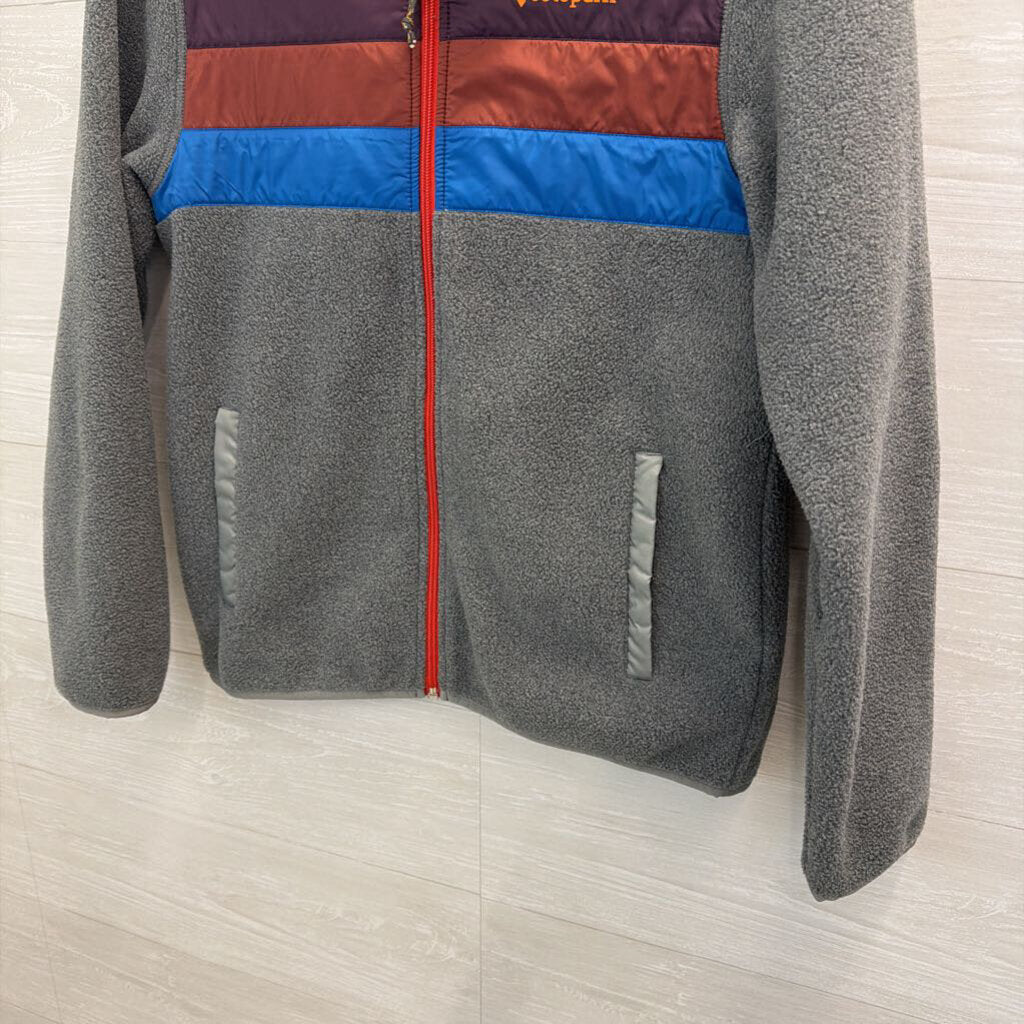 Cotopaxi Grey/ Multi Teca Fleece Zip Up Jacket Medium