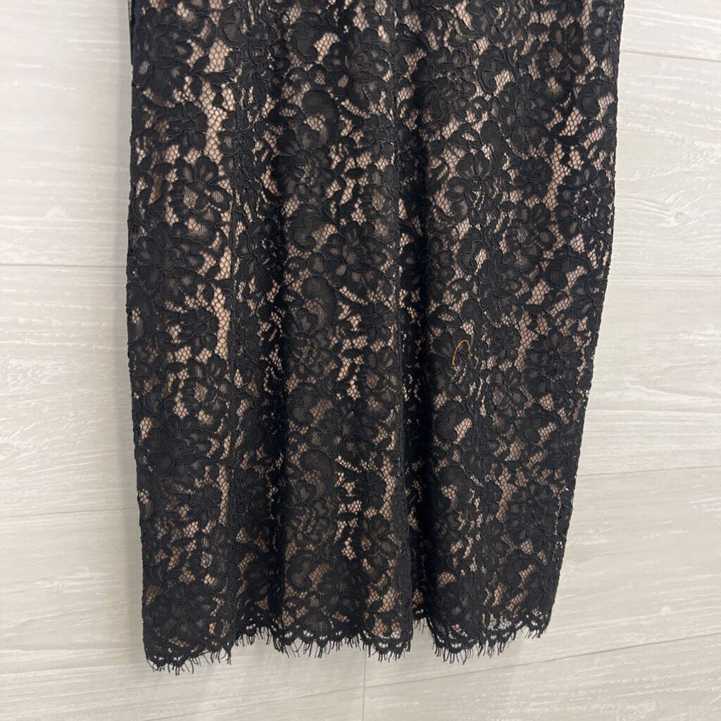 Express Black/ Beige Lace Mini Dress Medium