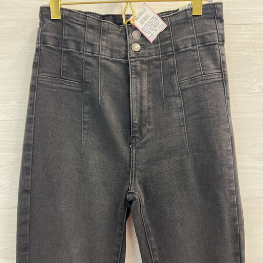 We The Free Black Denim Jayde High Rise Flare Leg Jeans 28