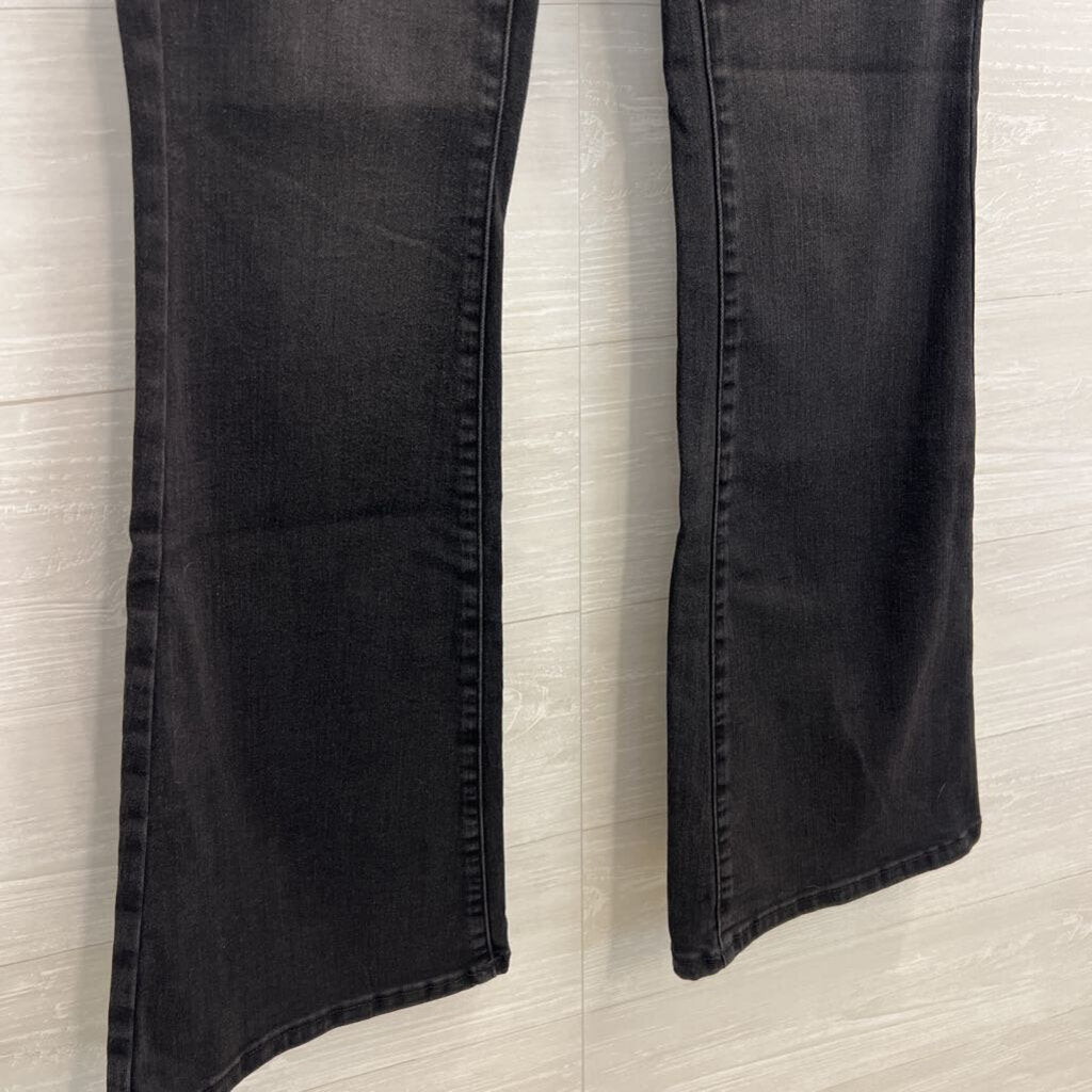 We The Free Black Denim Jayde High Rise Flare Leg Jeans 28