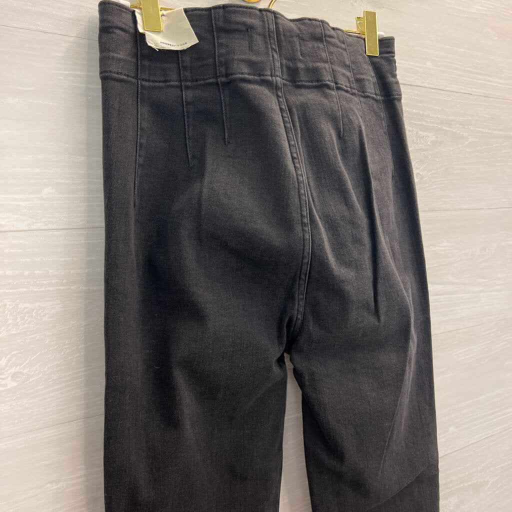 We The Free Black Denim Jayde High Rise Flare Leg Jeans 28