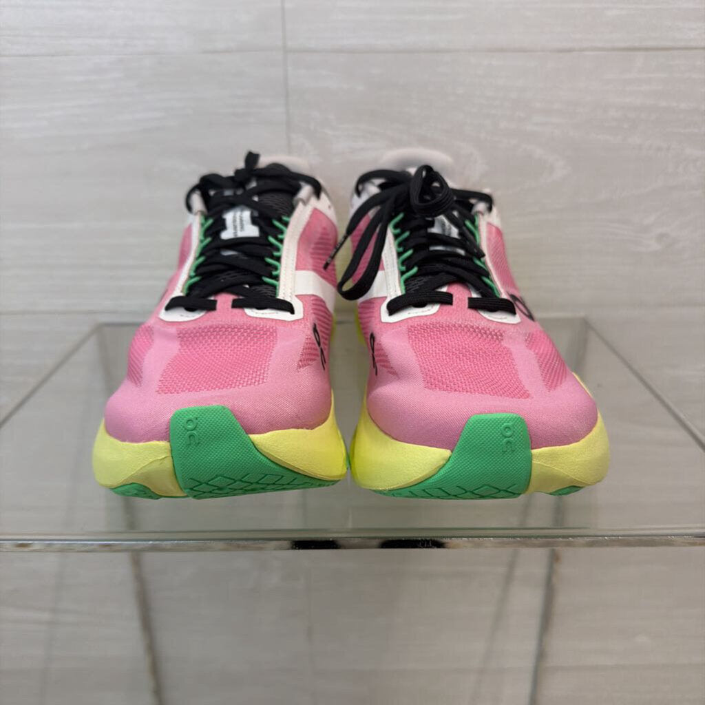 On Cloud Pink/ Lime Cloudsurfer Next Running Shoes 9.5