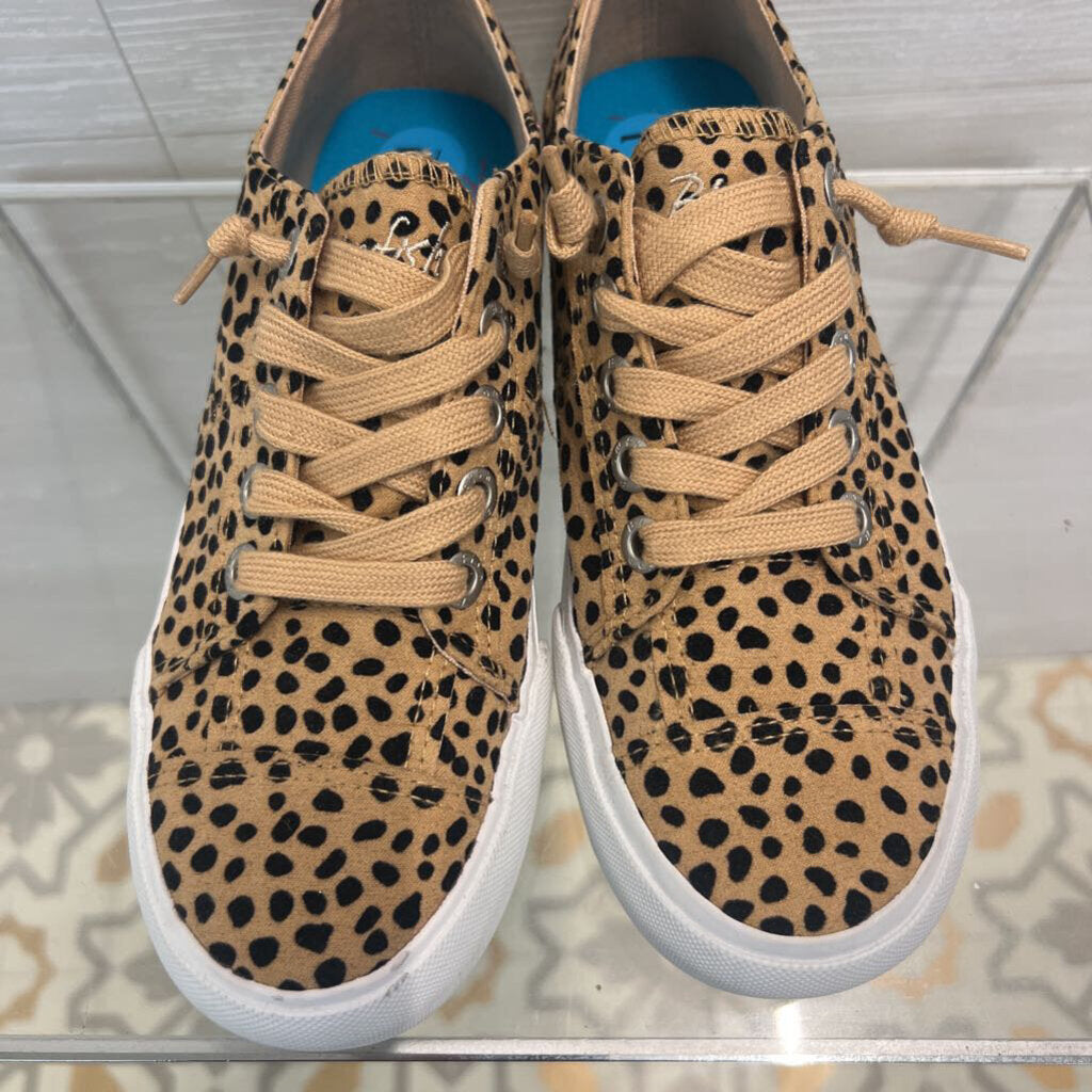 Blowfish Malibu Maxine Leopard Print Canvas Platform Sneakers 7.5