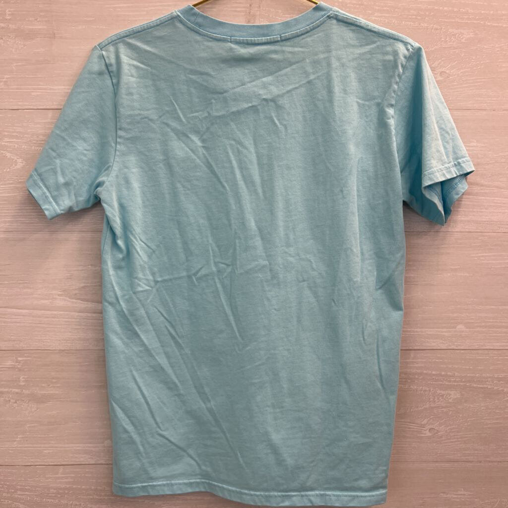 Play Blue/ Red Embroidered Heart Short Sleeve Top Medium