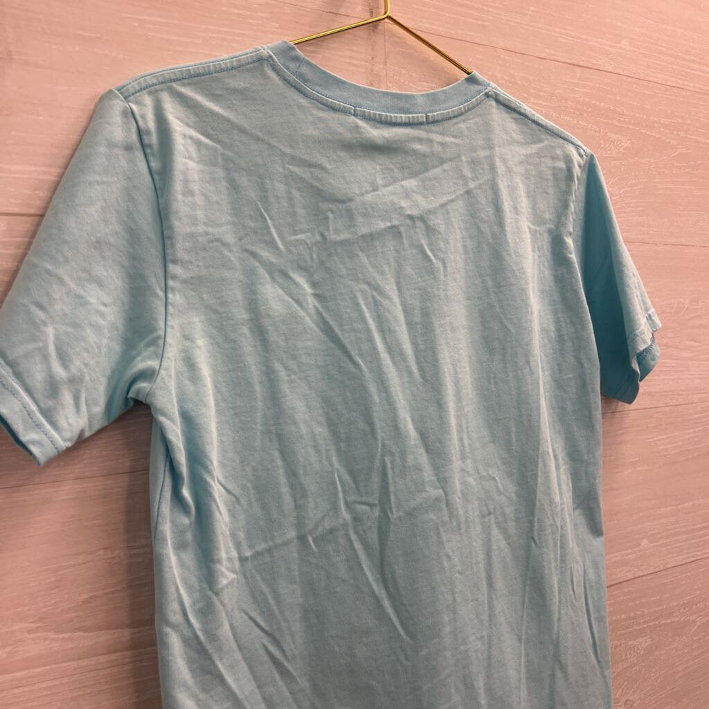 Play Blue/ Red Embroidered Heart Short Sleeve Top Medium