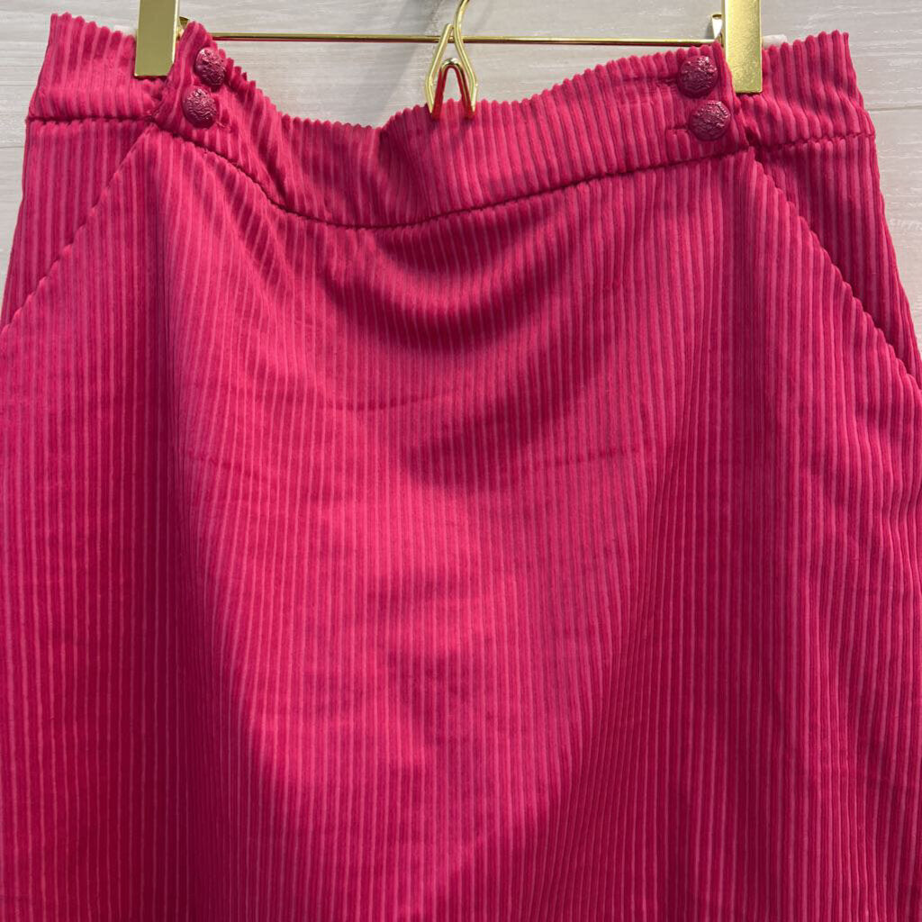 Veronica Beard Ribbed Velvet Mini Skirt 10