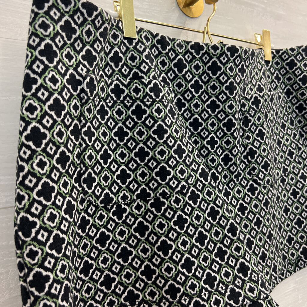 Maeve Black/ White Print Skort Extra Large