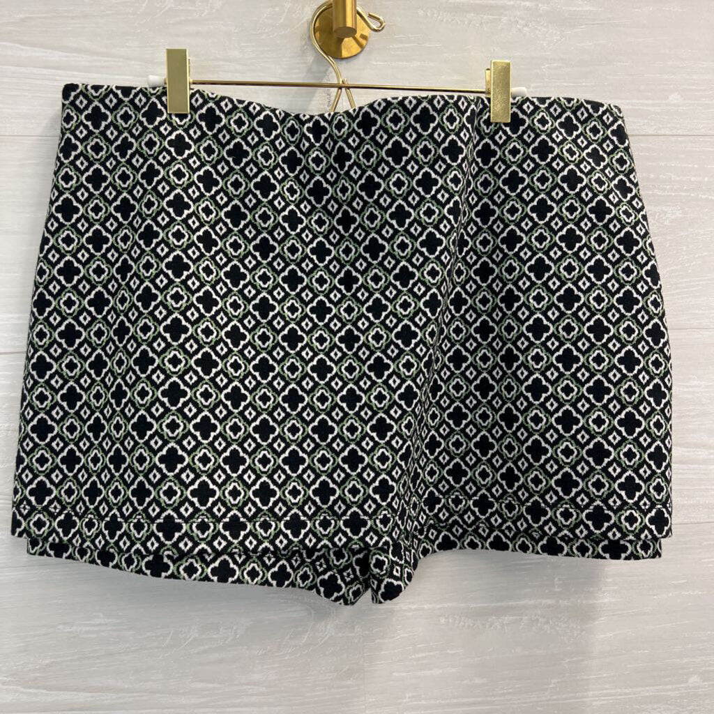Maeve Black/ White Print Skort Extra Large