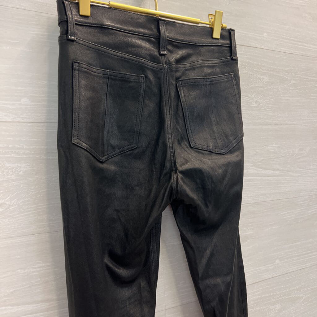 Rag and Bone Black Faux Leather Skinny Leg Pants 26
