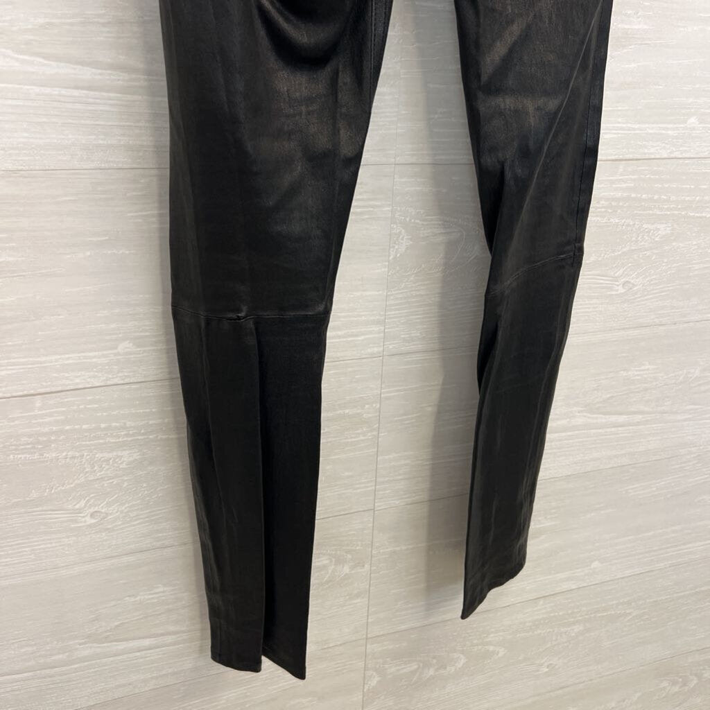 Rag and Bone Black Faux Leather Skinny Leg Pants 26