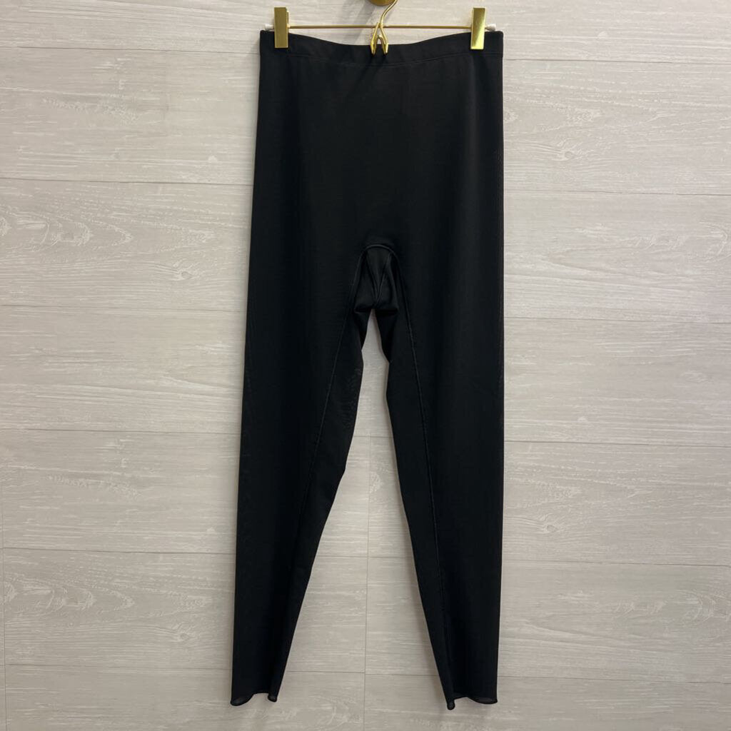 Yitty Black Mesh Unlined Leggings Medium