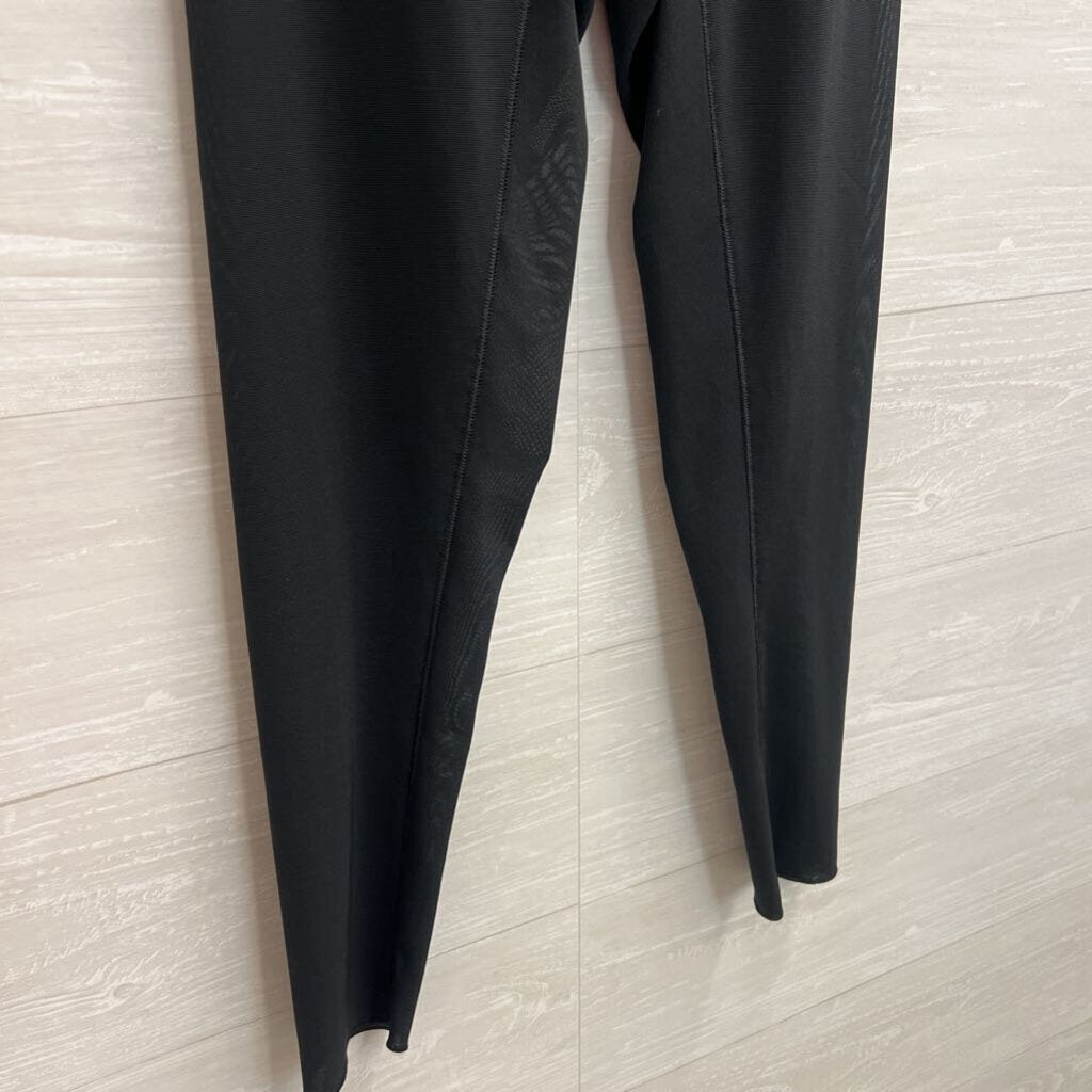 Yitty Black Mesh Unlined Leggings Medium