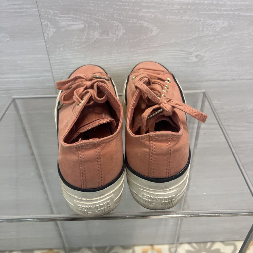 Converse All Star Pink Low Top Platform Sneakers 7