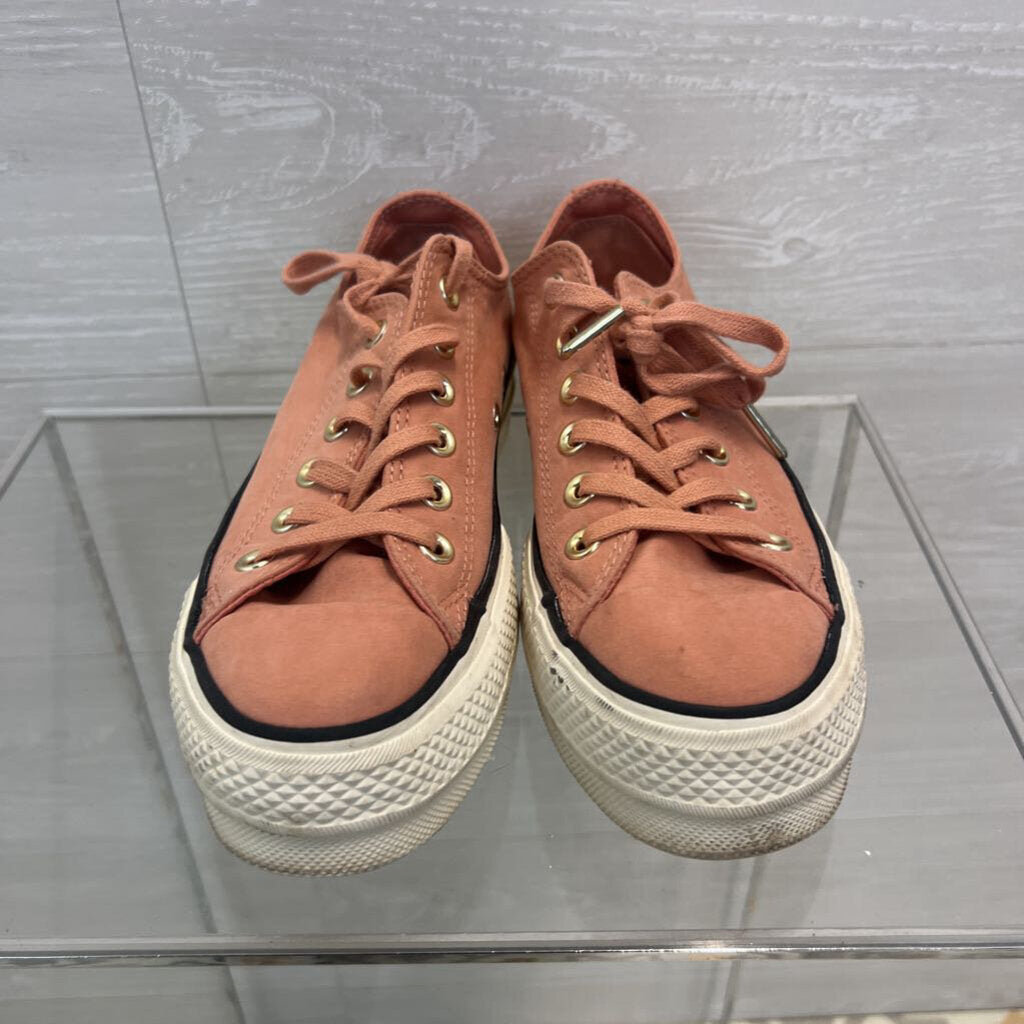 Converse All Star Pink Low Top Platform Sneakers 7