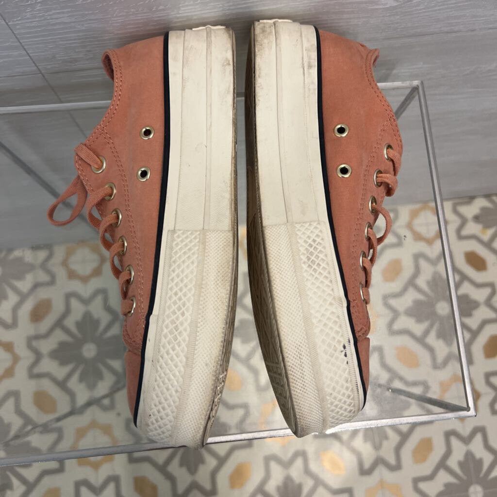 Converse All Star Pink Low Top Platform Sneakers 7