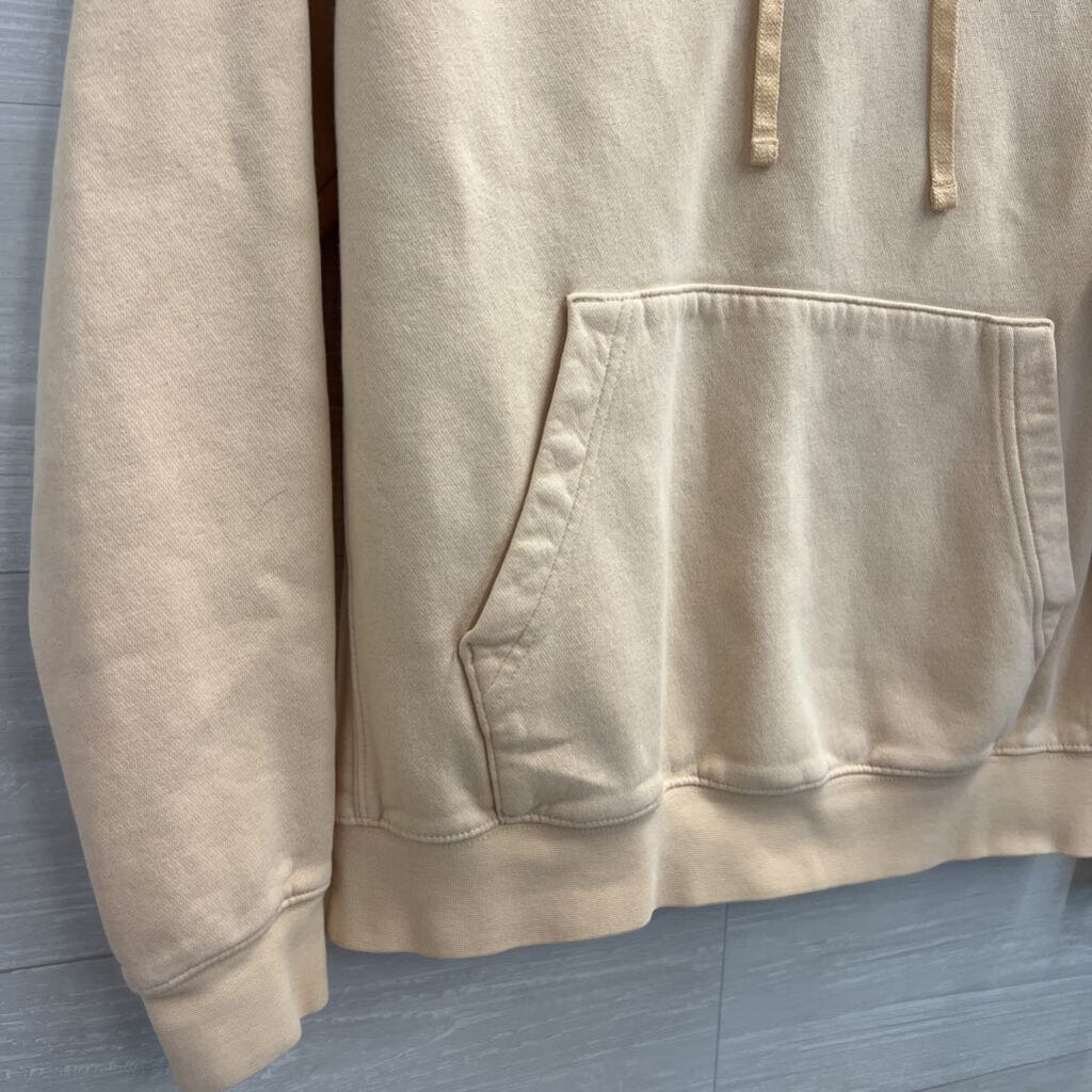 Nike Peach Embroidered Logo Hoodie Medium