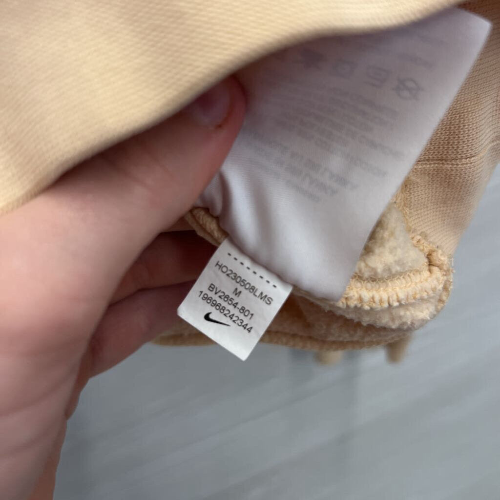 Nike Peach Embroidered Logo Hoodie Medium