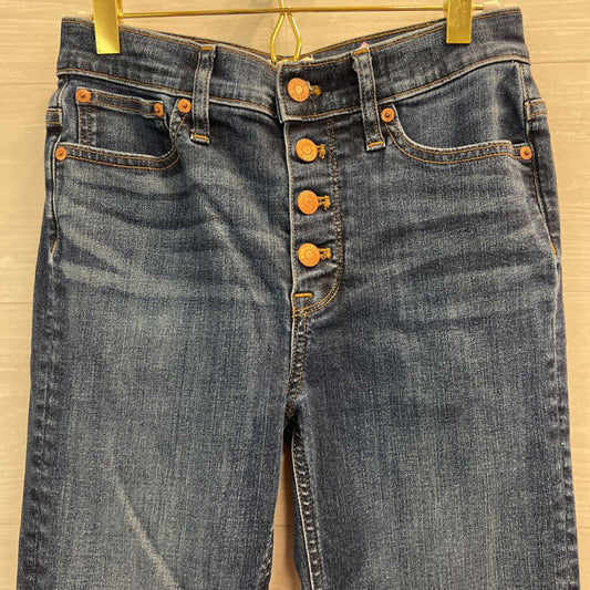 J Crew Dark Wash 9" Billie Demi Boot Crop Jeans 26