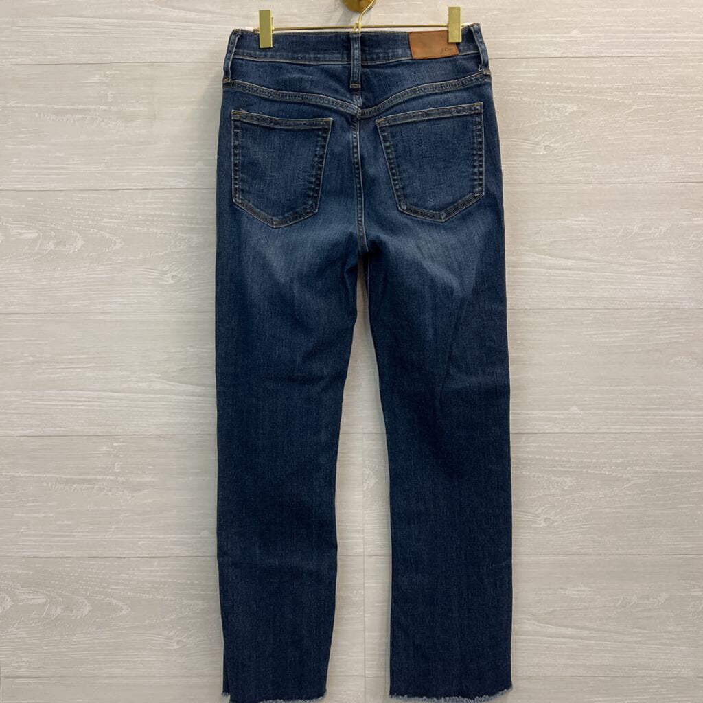 J Crew Dark Wash 9" Billie Demi Boot Crop Jeans 26