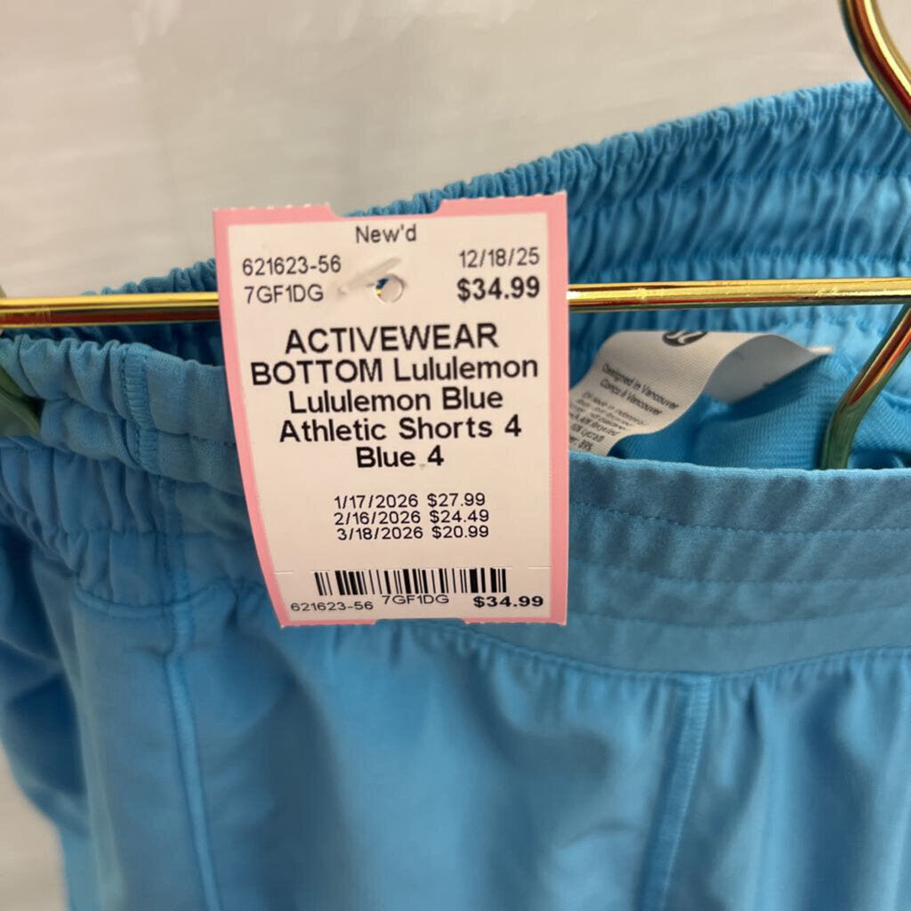 Lululemon Blue Athletic Shorts 4