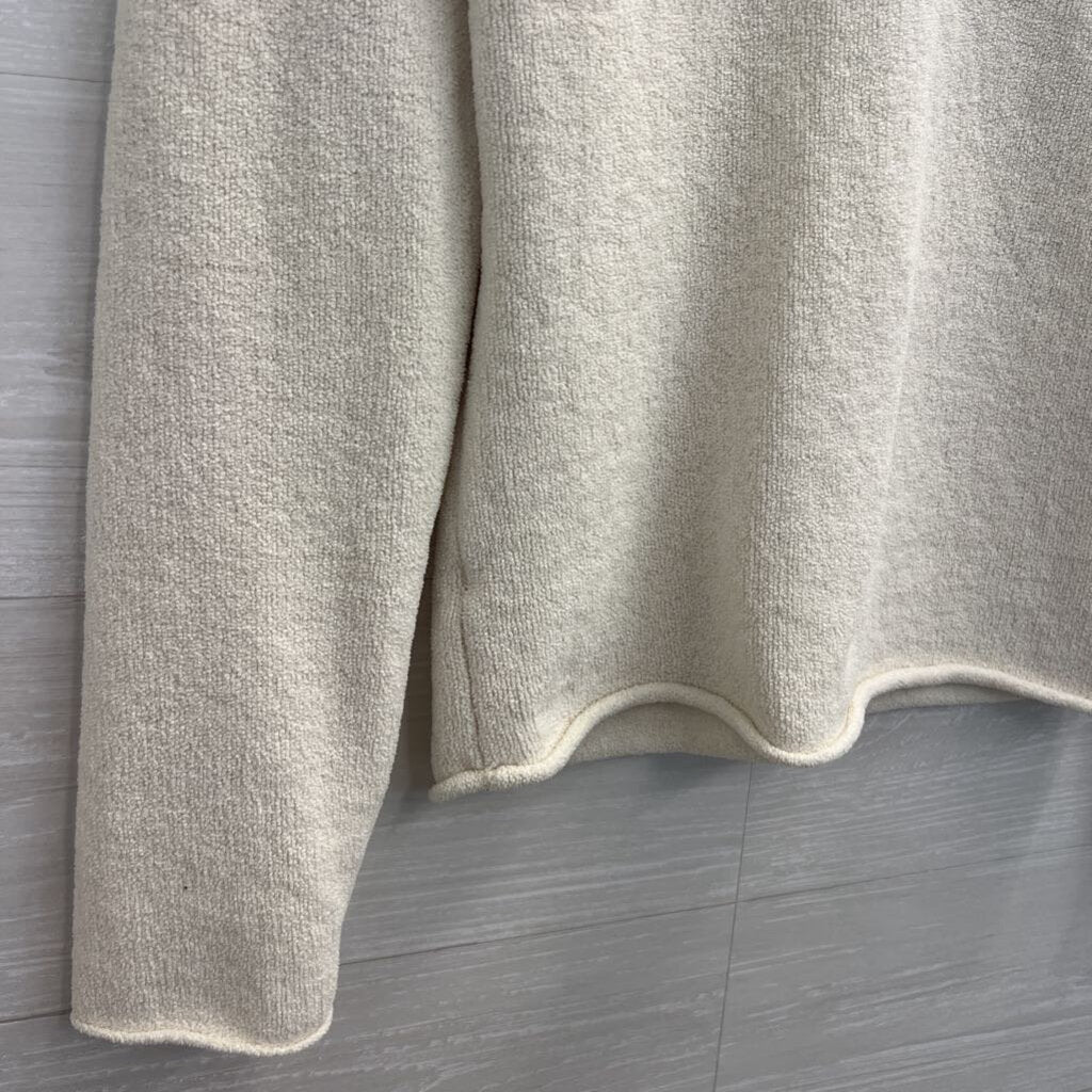 Prana Cream Soft Knit V Neck Sweater Top Large