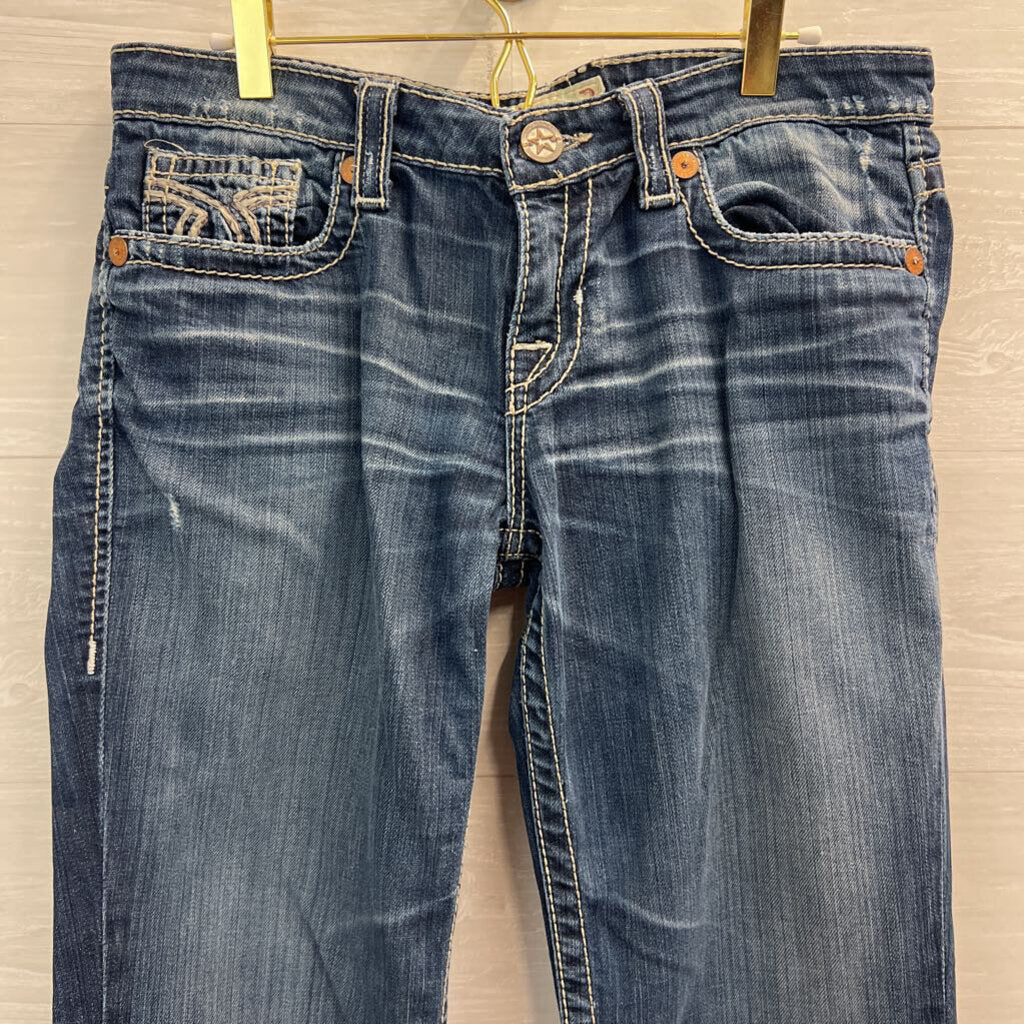 Big Star Medium Wash Miki Flare Leg Jeans 28 Long