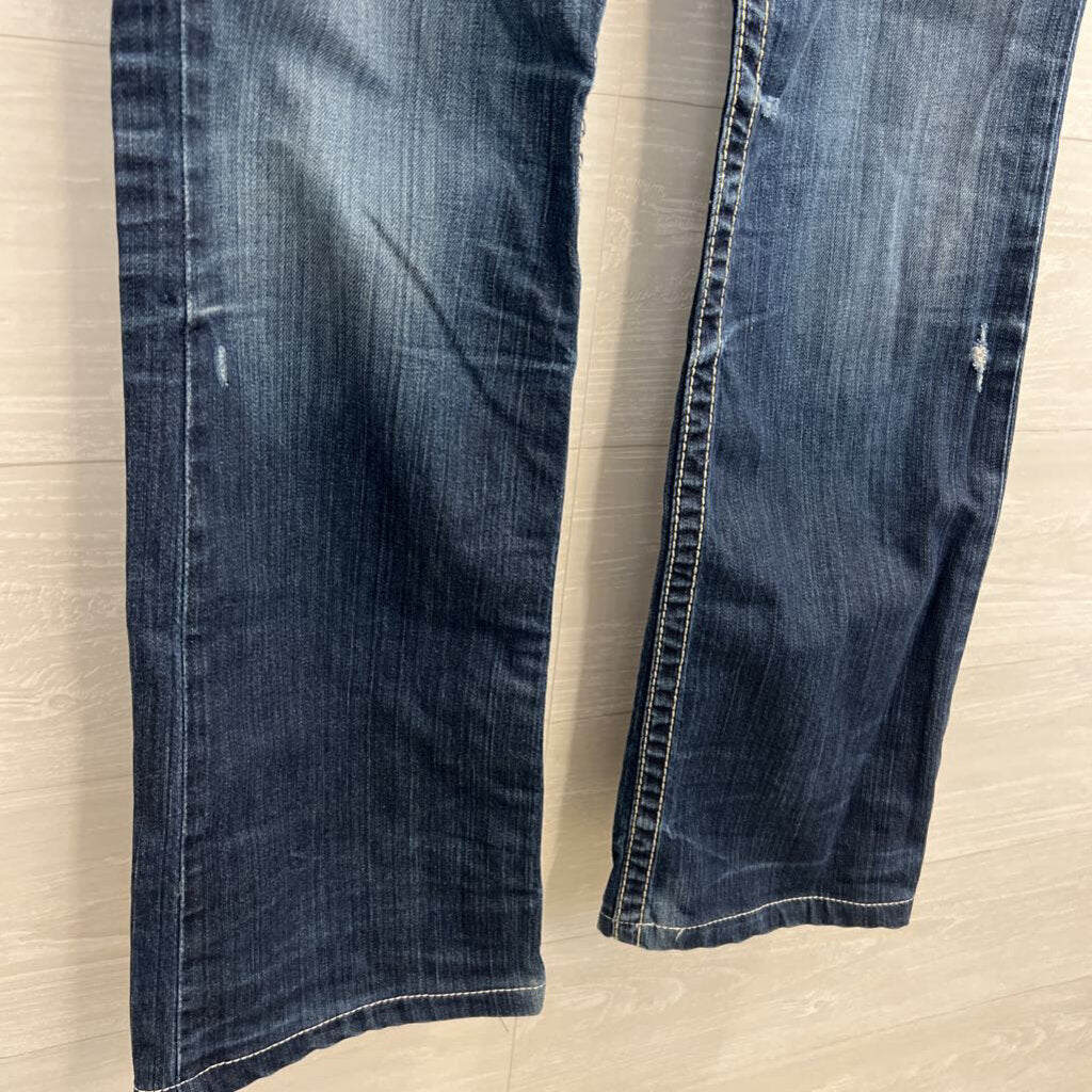 Big Star Medium Wash Miki Flare Leg Jeans 28 Long