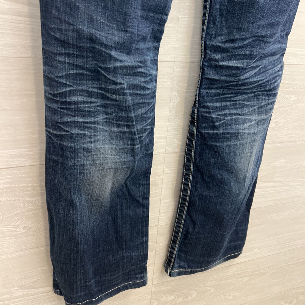 Big Star Medium Wash Miki Flare Leg Jeans 28 Long