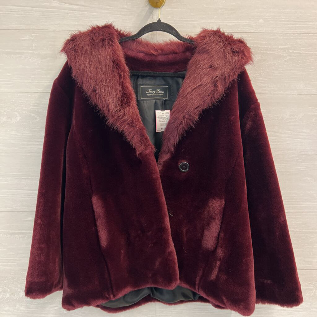 Vintage Terry Lewis Faux Fur Jacket Medium