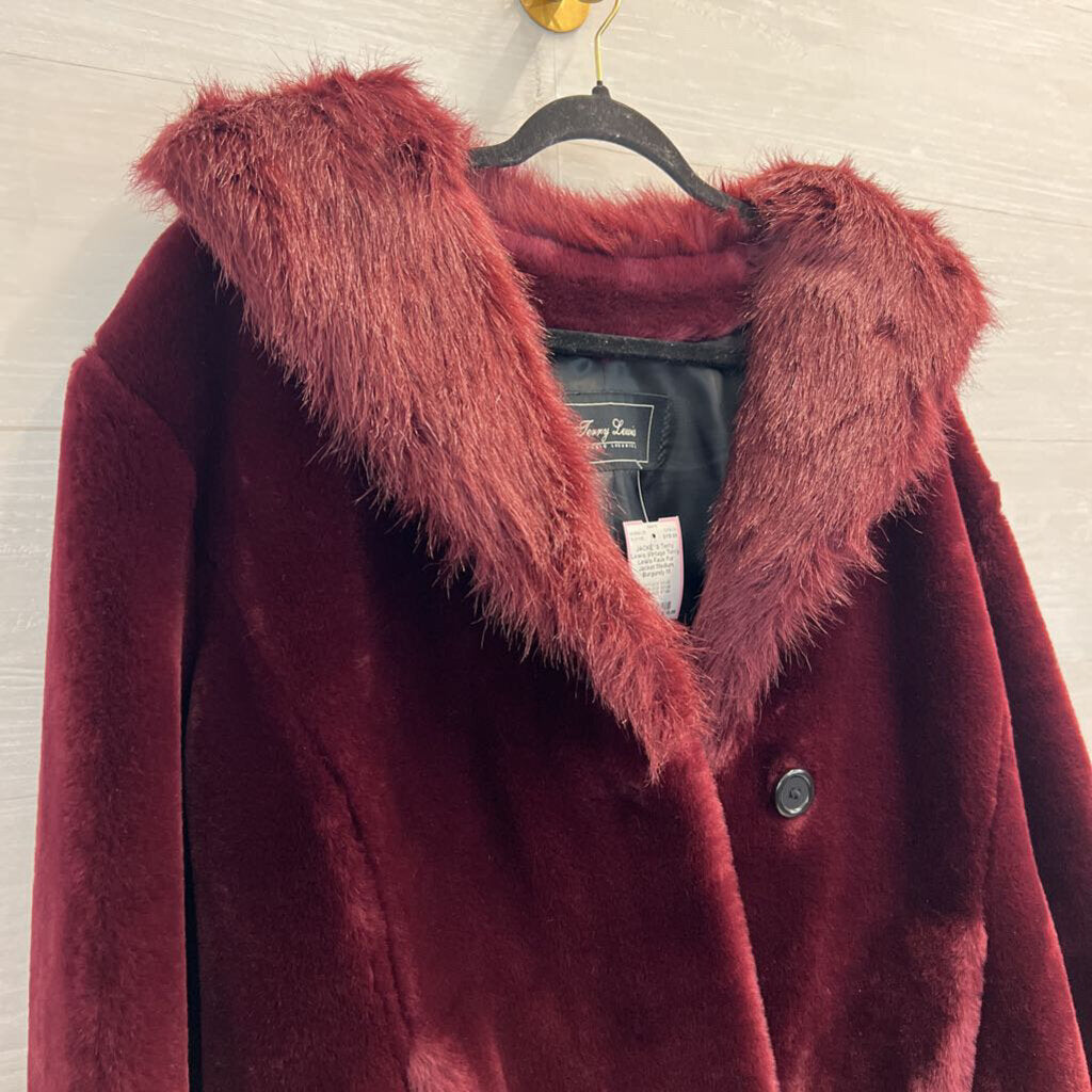 Vintage Terry Lewis Faux Fur Jacket Medium