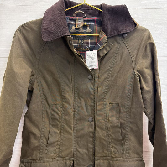 Barbour Olive Classic Bedale Jacket with Sylkoil Hood 2