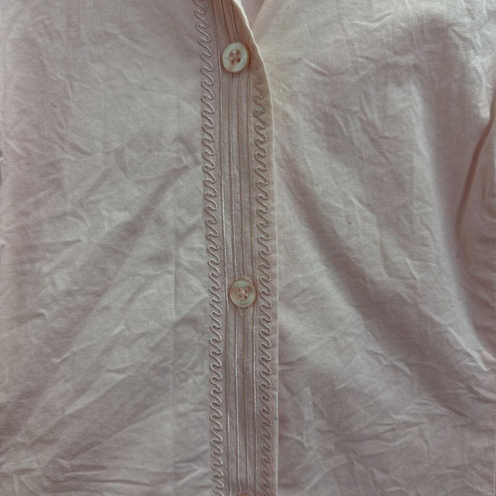 Signatures Pink Long Sleeve Button Down Top 1X