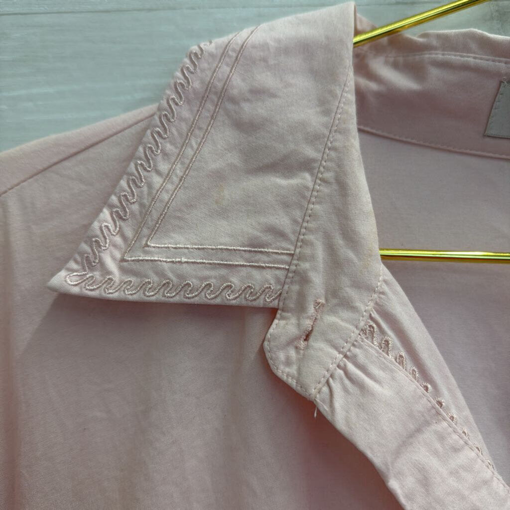 Signatures Pink Long Sleeve Button Down Top 1X