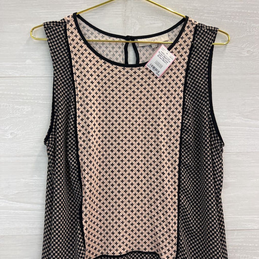 Loft Brown/ Black Print Tank Top Large