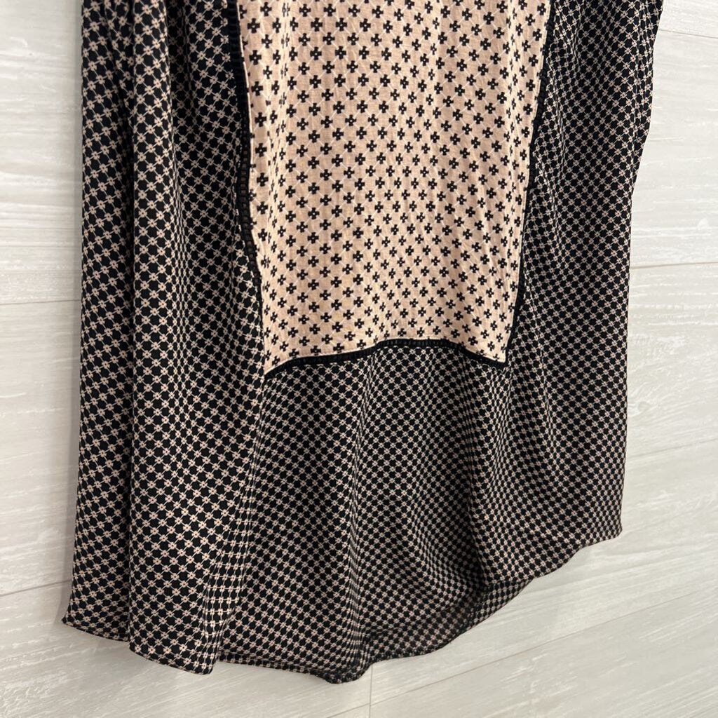 Loft Brown/ Black Print Tank Top Large