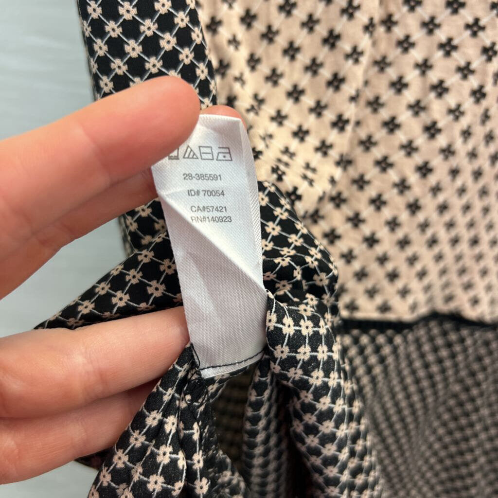 Loft Brown/ Black Print Tank Top Large