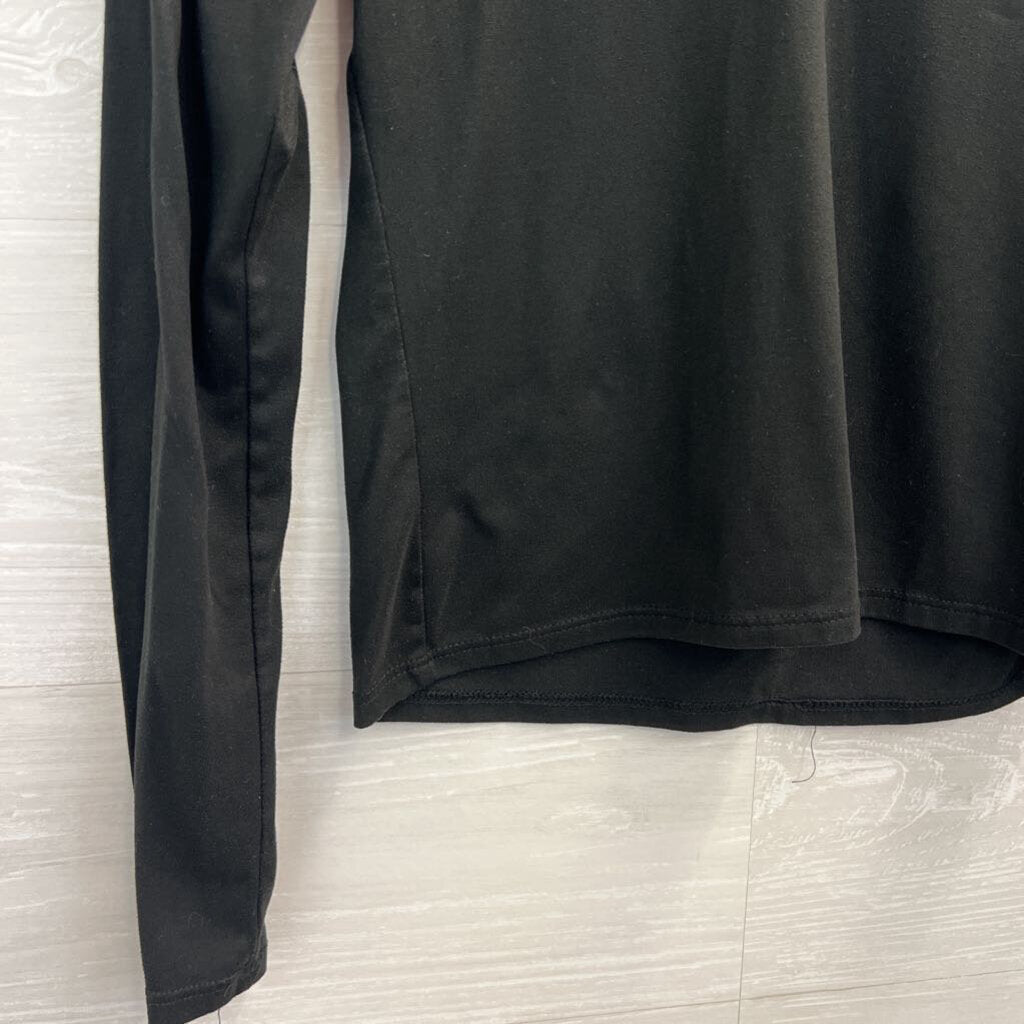 Olivia Rae Black Long Sleeve V Neck Top Small