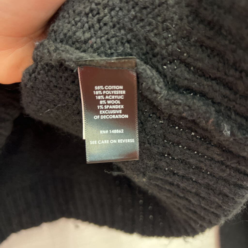 Torrid Black/ Red Skull Long Sleeve Sweater 00