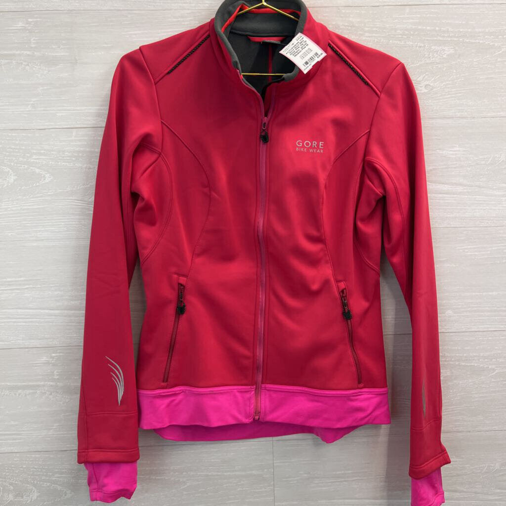 Gore Bike Wear Pink Zip Up Athletic Jacket Medium