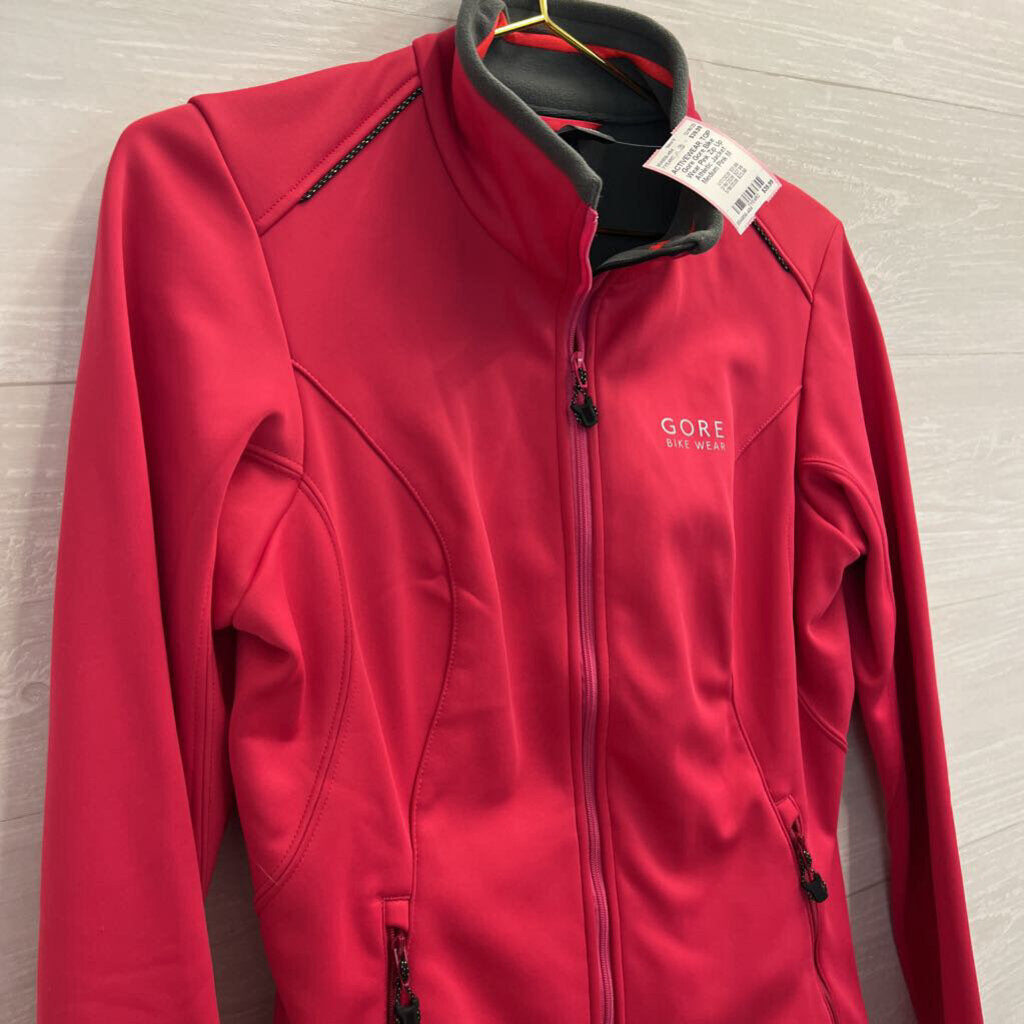 Gore Bike Wear Pink Zip Up Athletic Jacket Medium