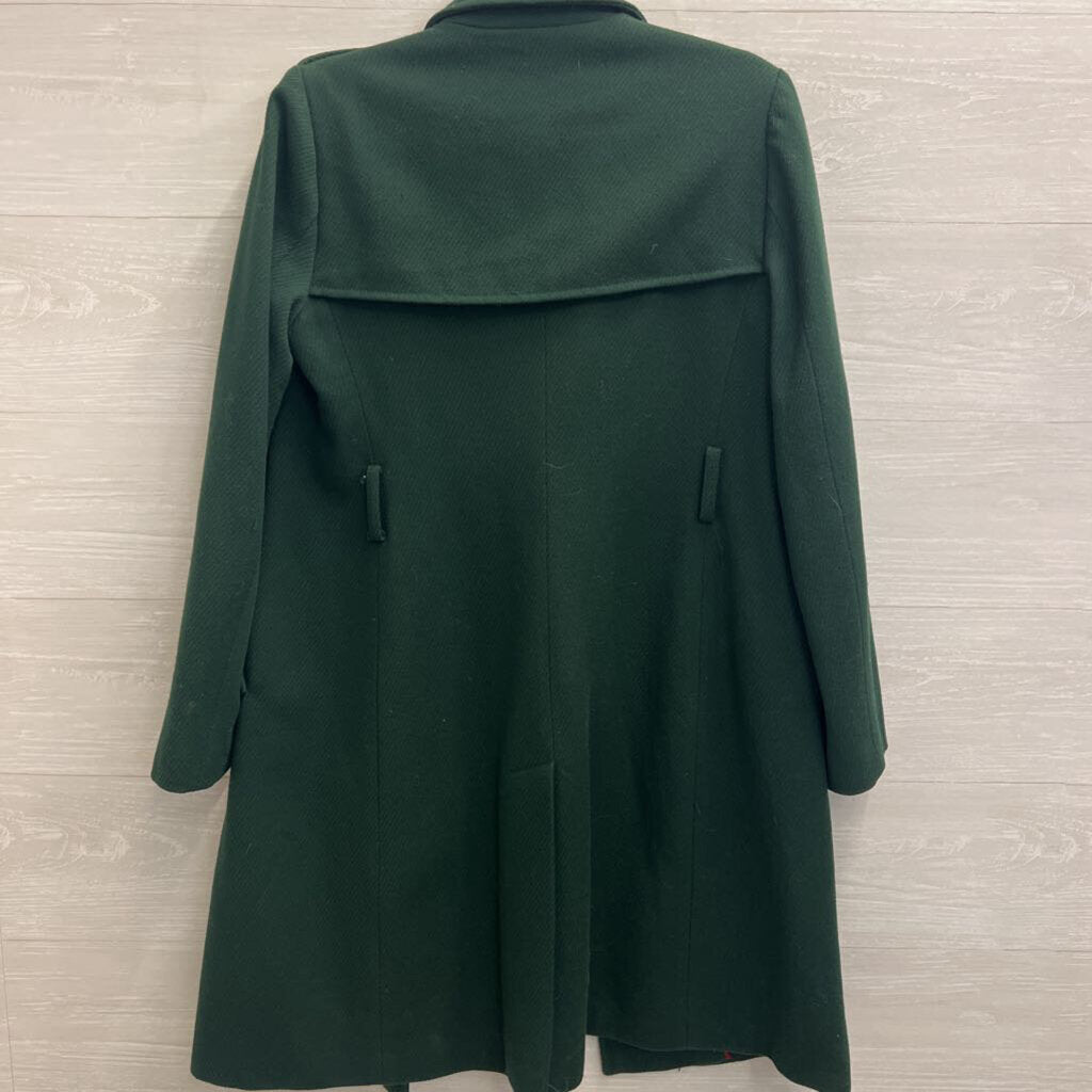 Gap Green Double Breasted Long Jacket Small