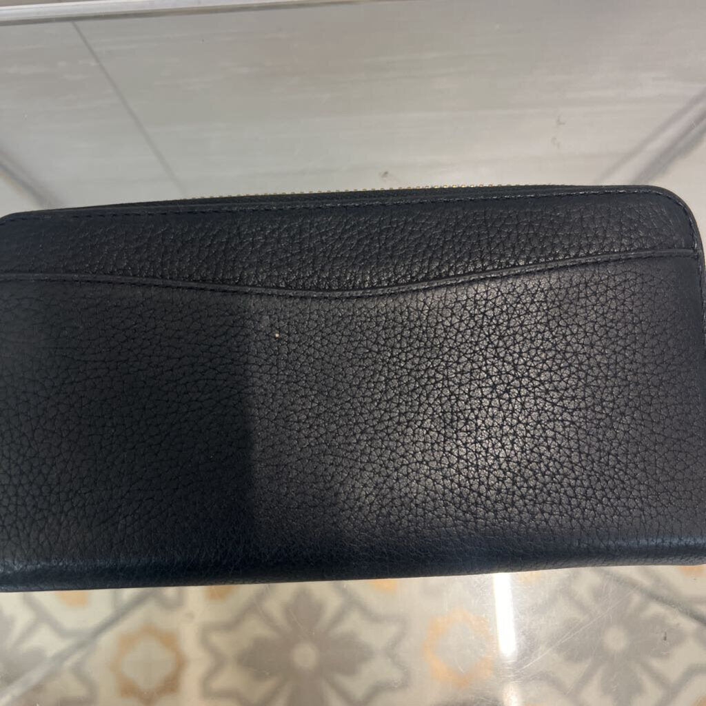 Kate Spade Black Leather Leila Large Continental Wallet